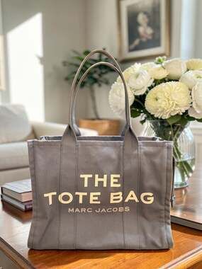 Marc Jacobs The Medium Tote Bag Canvas Grey